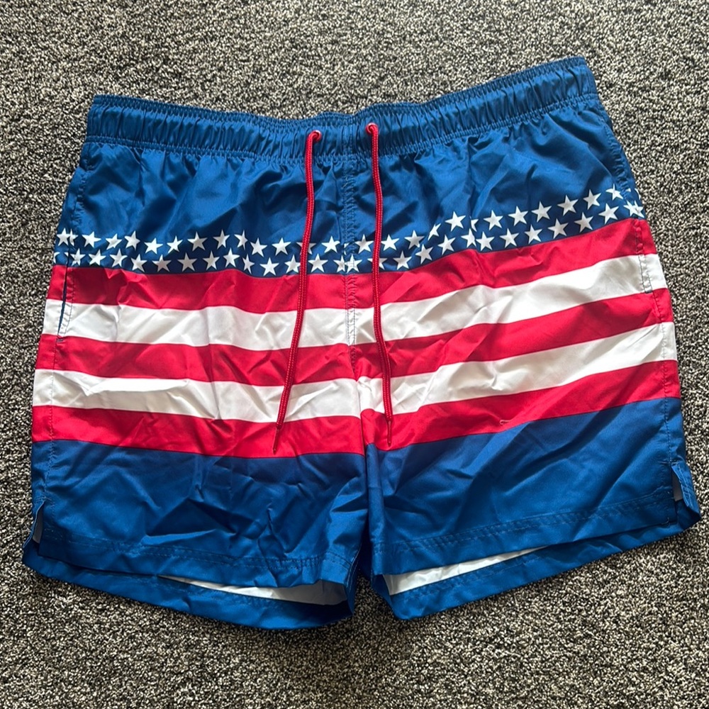NEW! Men's Americana/4th of July Swimsuit- XL